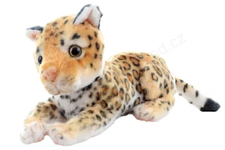 Plyšový leopard ležící, 21 cm
