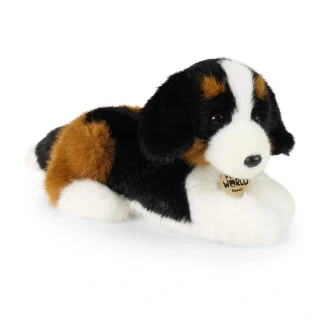 Plyšový pes bernský salašnický 22 cm, ležící ECO-FRIENDLY PLUSH WORLD