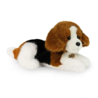 Plyšový pes Bígl ležící 22 cm ECO-FRIENDLY PLUSH WORLD