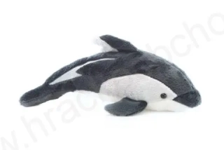Plyšový DELFÍN šedobílý 26 cm